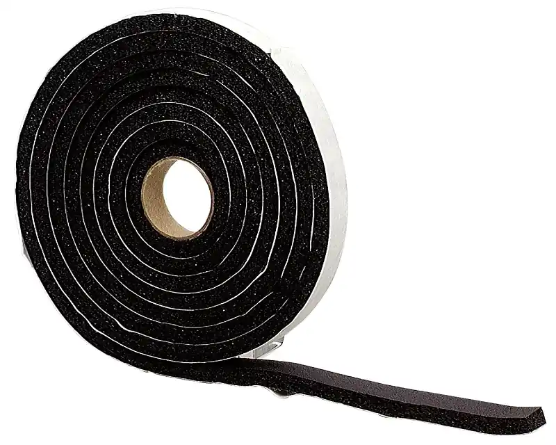 1/4" X 3/4" X 10‘ Black Sponge Rubber Weatherstrip For Auto & Marine