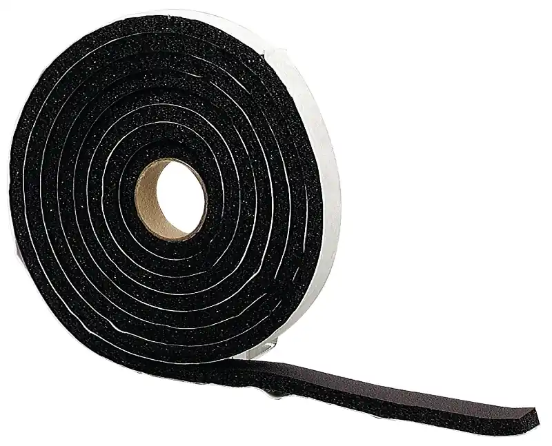 Weatherstrip Sponge, Black, 3/8 X 3/4-In. X 10-Ft.