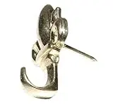 Gilt Fleur De Lis Push Pin Hangers - Decorative 3/pack