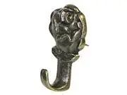 Anchor Wire, 122292, 3 Pack, Antique Brass Finish, Rose Push Pin Hanger