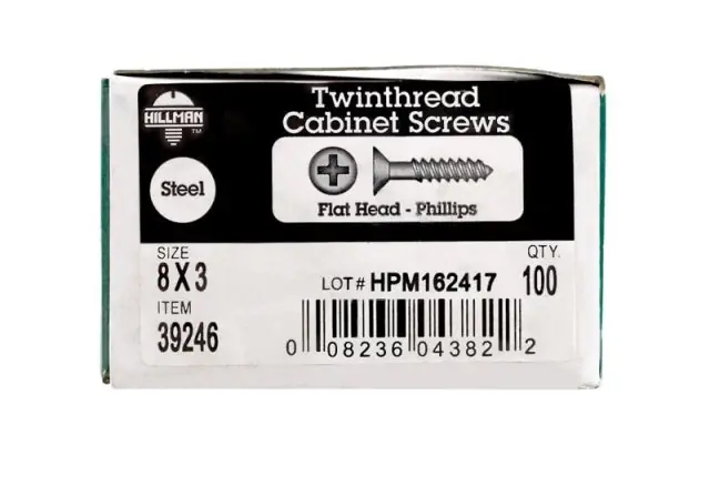 HILLMAN No. 8 X 3 In. L Phillips Black Phosphate Twin Thread Cabinet Screws 100 Pk