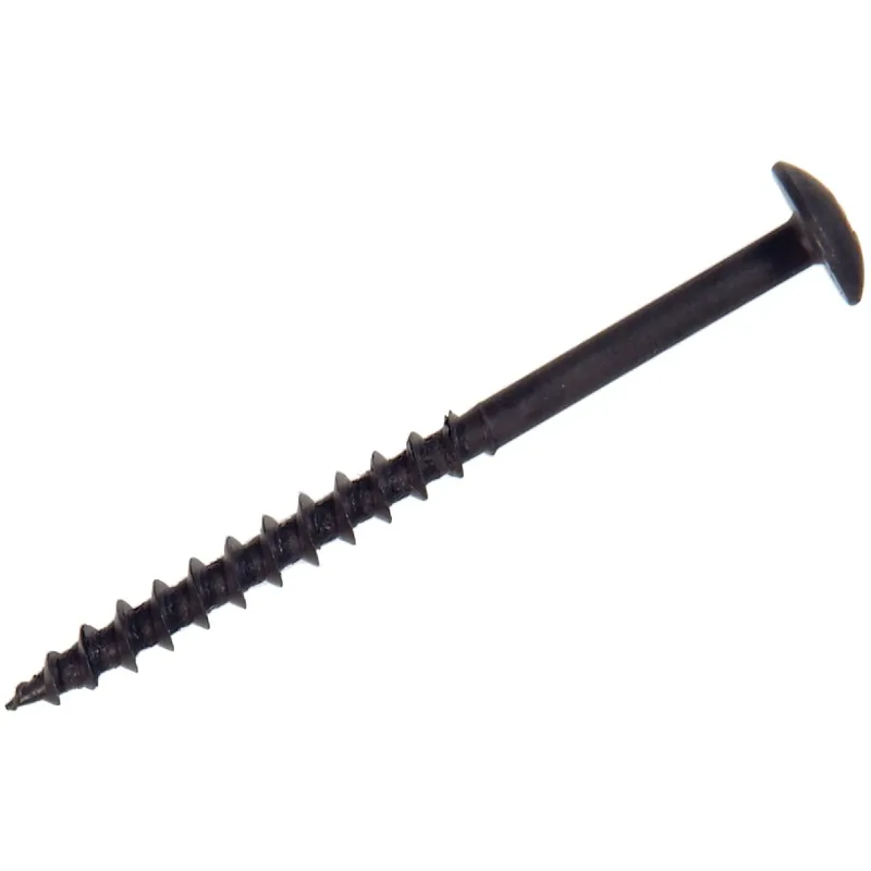 HILLMAN No. 10 X 2-1/2 In. L Phillips Black Phosphate Coarse Cabinet Screws 1 Pk