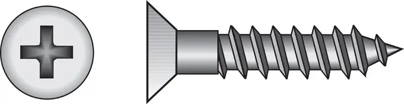 HILLMAN No. 6 X 5/8 In. L Phillips Coarse Wood Screws 100 Pk