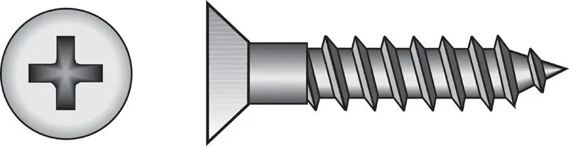HILLMAN No. 9 X 1-1/4 In. L Phillips Coarse Wood Screws 1 Pk