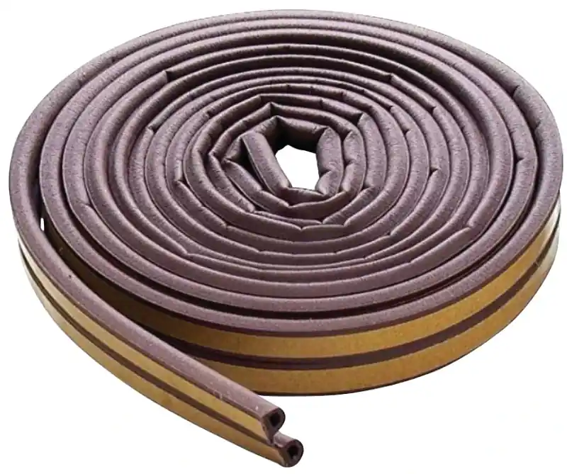 Brown 17‘ 23/64" Rubber Weatherstrip For Doors And Windows
