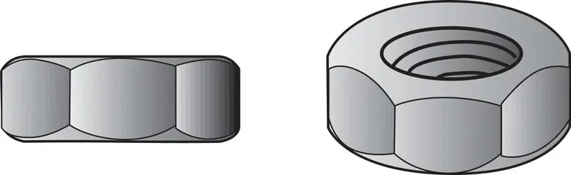 Hillman 5/8 In. Zinc-Plated Steel USS Hex Nut 25 Pk