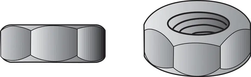 HILLMAN 1/4 In. Zinc-Plated Steel SAE Hex Nut 1 Pk