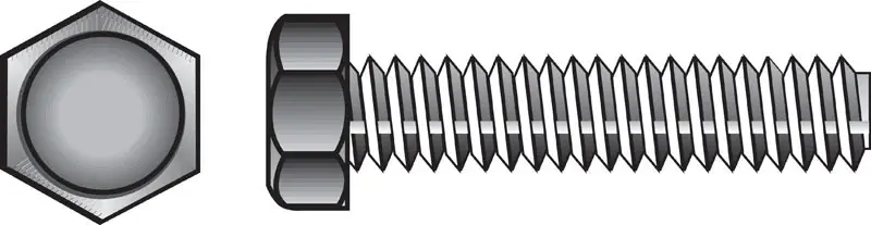 Hillman 1/4 In. 31 D X 1 In. 31 L Zinc Plated Steel Hex Tap Bolt 100 PK
