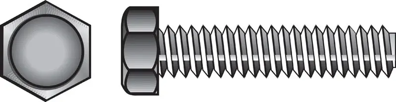 HILLMAN 1/4 In. D X 2-1/2 In. L Zinc Plated Steel Hex Tap Bolt 100 Pk