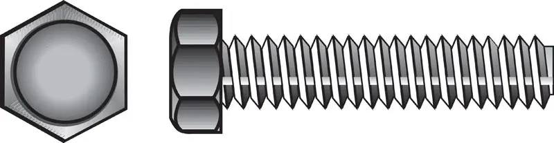 HILLMAN 1/4 In. D X 3-1/2 In. L Zinc Plated Steel Hex Tap Bolt 1 Pk