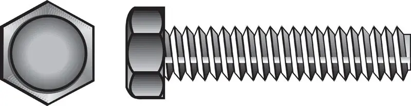 HILLMAN 5/16 In. D X 2-1/2 In. L Zinc Plated Steel Hex Tap Bolt 1 Pk