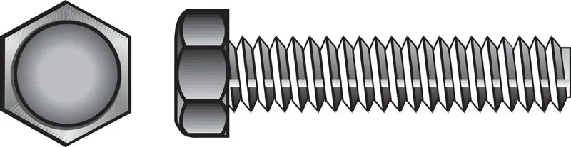 Hillman 3/8 In. 31 D X 2 In. 31 L Zinc Plated Steel Hex Tap Bolt 100 PK