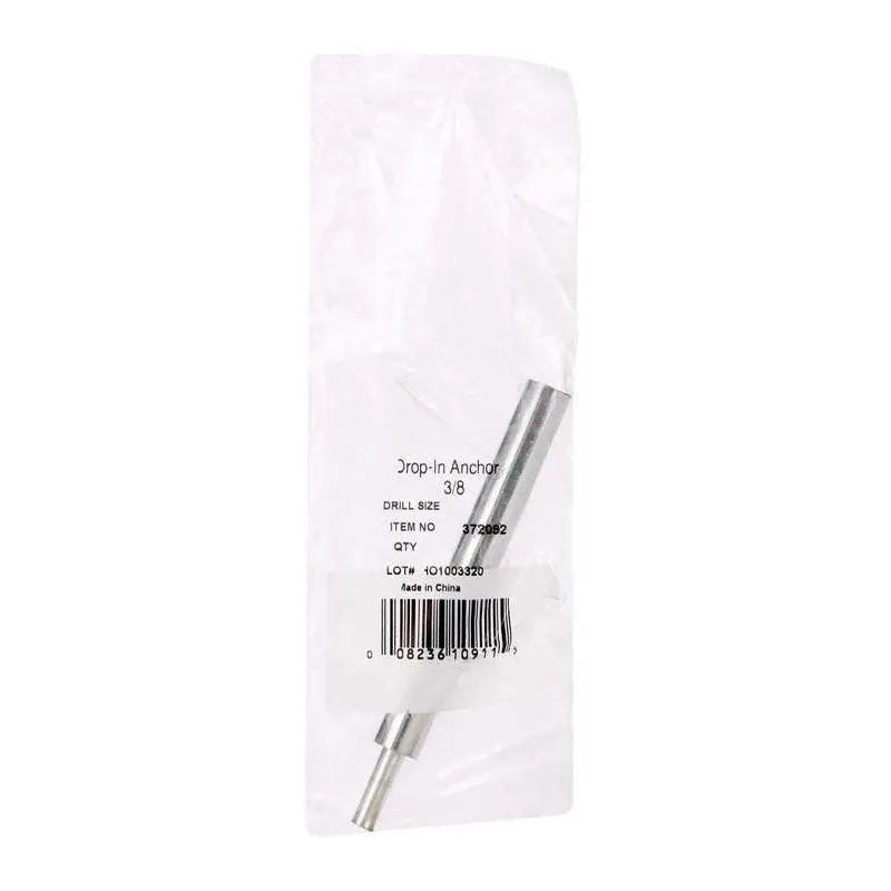 Hillman 3/8 In. Steel Round‑Head Drop‑In Anchor – Heavy‑Duty Concrete Setting Tool (1 Pack)