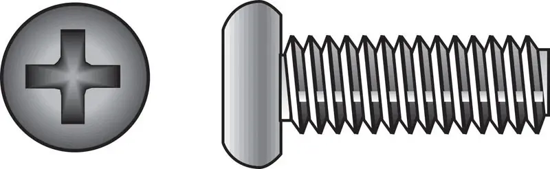 Hillman No. 10-24 X 2-1/2 In. L Phillips Pan Head Stainless Steel Machine Screws 50 Pk