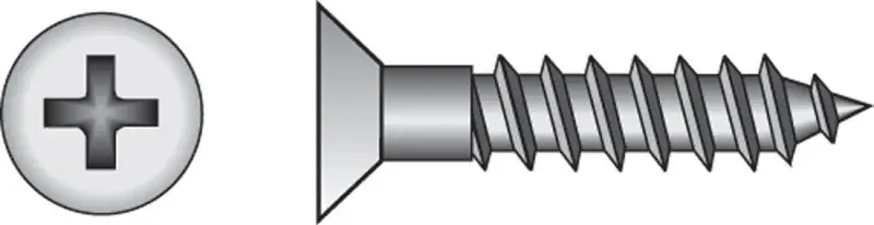 HILLMAN No. 10 X 3/4 In. L Phillips Zinc-Plated Coarse Wood Screws 100 Pk