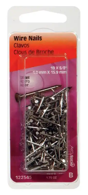 Bright Wire Nails, 5/8-In. X 19, 1-3/4 Oz.