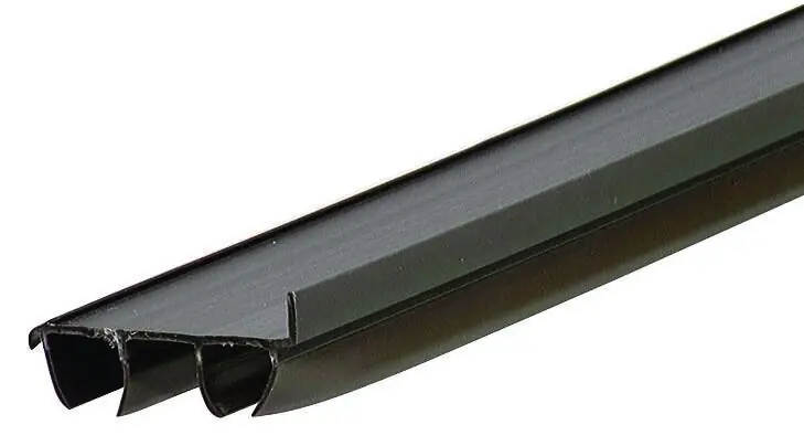 Door Bottom With Vinyl Fins, Brown, 36-In.