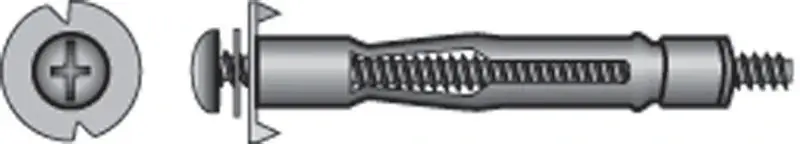 HILLMAN 1/8 In. D X 1/8 X-Short In. L Metal Pan Head Hollow Wall Anchors 20 Pk