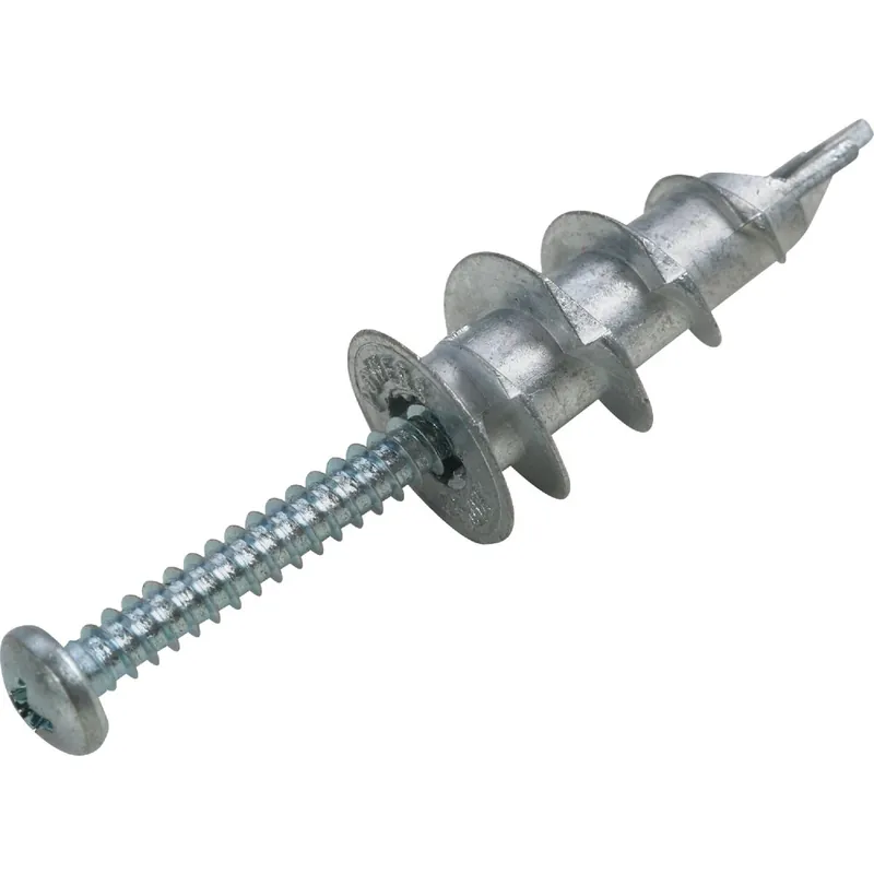 HILLMAN .164 In. D X 1.5 In. L Zinc Pan Head Drywall Anchors 10 Pc