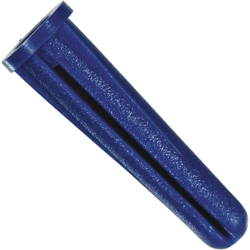 HILLMAN .190 In. D X 1 In. L Plastic Pan Head Conical Anchor 10 Pk