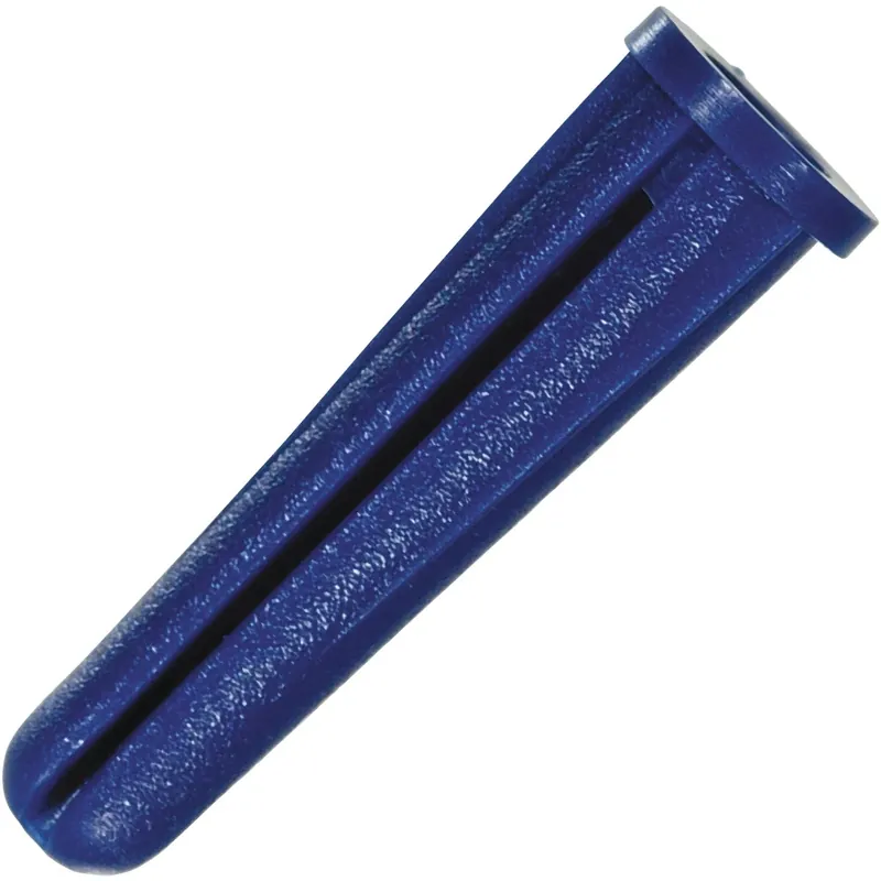 HILLMAN .25 In. D X 1-3/8 In. L Plastic Pan Head Conical Anchor 5 Pk