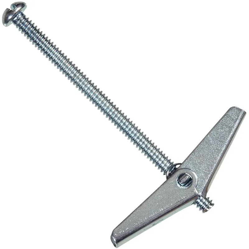 HILLMAN 1/4 In. D X 4 In. L Round Zinc-Plated Steel Toggle Bolt 5 Pk