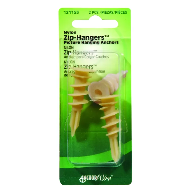HILLMAN White Large Picture Hanger 2 Pk