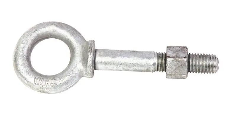 1/4 In. X 2 In. L Hot Dipped Galvanized Steel Shoulder Eyebolt With Nut Included