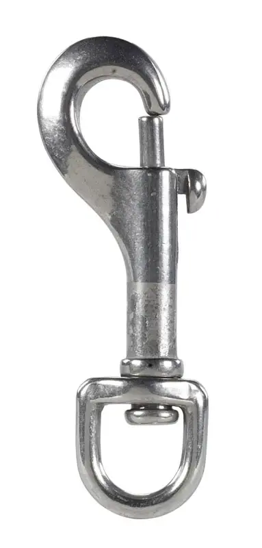 Stainless Steel Swivel Round Eye Bolt Snap, 1/2 In.