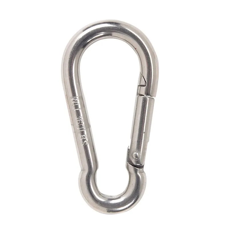 Stainless Steel Spring Snap Link, 1/4-In.