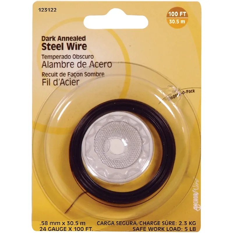 24-Gauge Annealed Wire, 100-Ft.