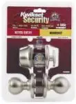 690p Satin Nickel Combo Lockset With Keyed Entry Knob And Deadbolt