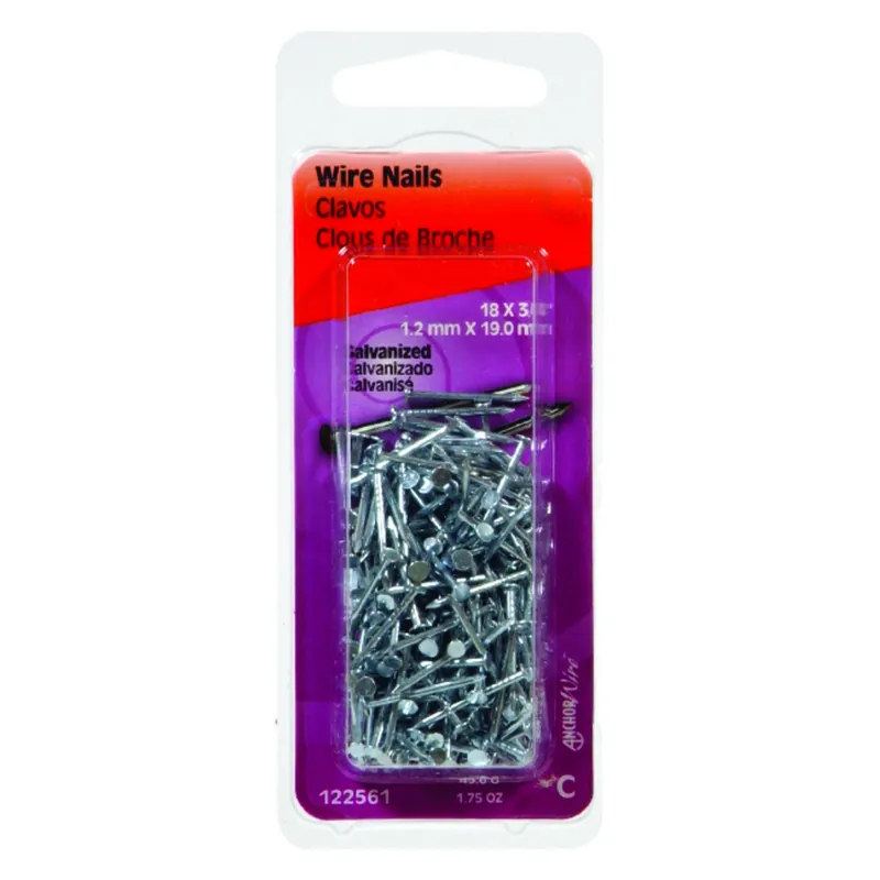 HILLMAN No. 19 1/2 In. Wire Galvanized Steel Nail Flat Head 2 Oz