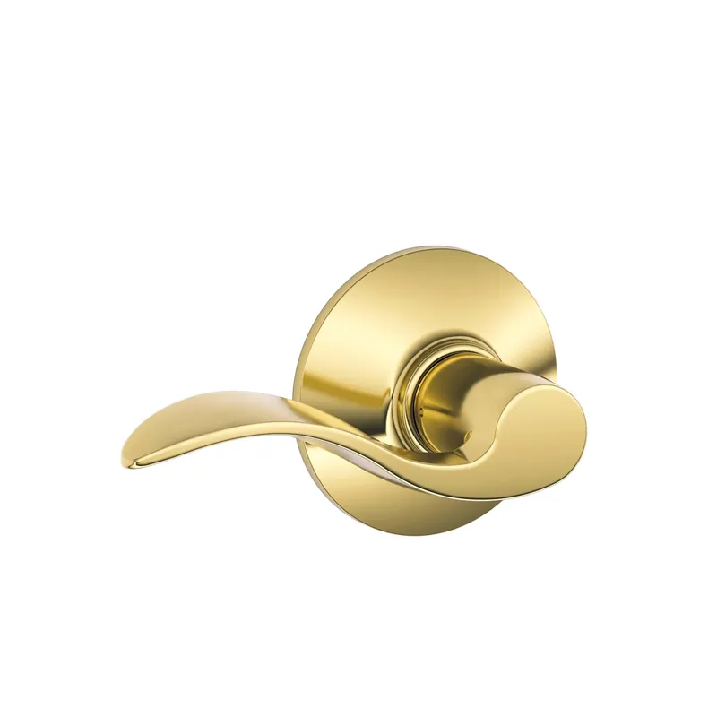 Brass Accent Passage Lever Lockset