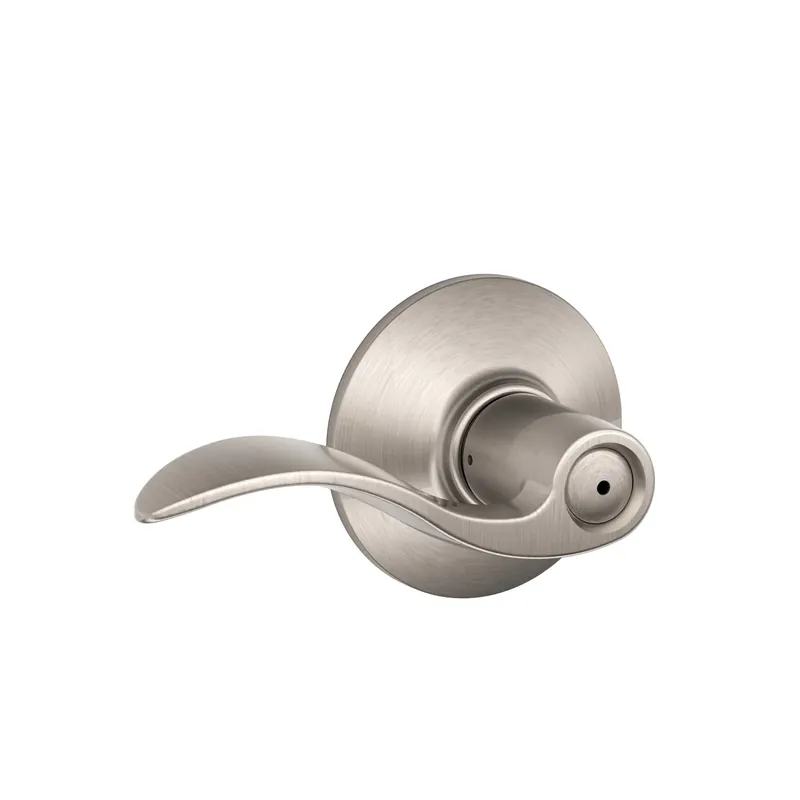 Satin Nickel Accent Privacy Lever Lockset