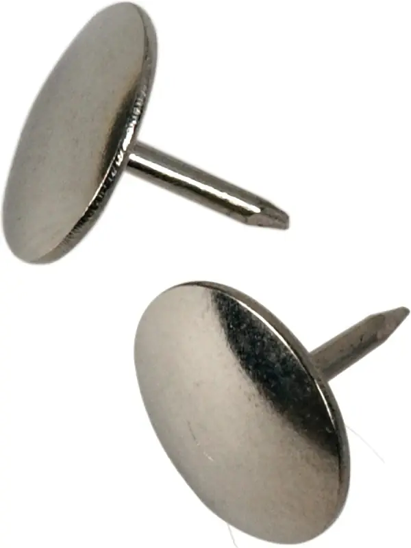 HILLMAN 5/16 In. L Silver Steel Thumb Tacks 40 Pk