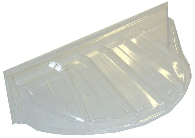 Bubble Window Well Cover, Heavy Duty, 44 X 19 X 15 In.