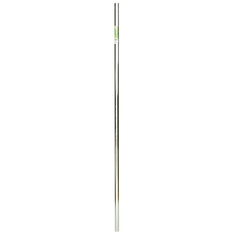 72 In. Polished Chrome Steel Closet Rod, 1-3/8 In. Diameter, Heavy-duty