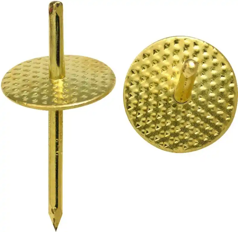 OOK One-Step Brass-Plated One Piece Quick Hanger 20 Lb 5 Pk