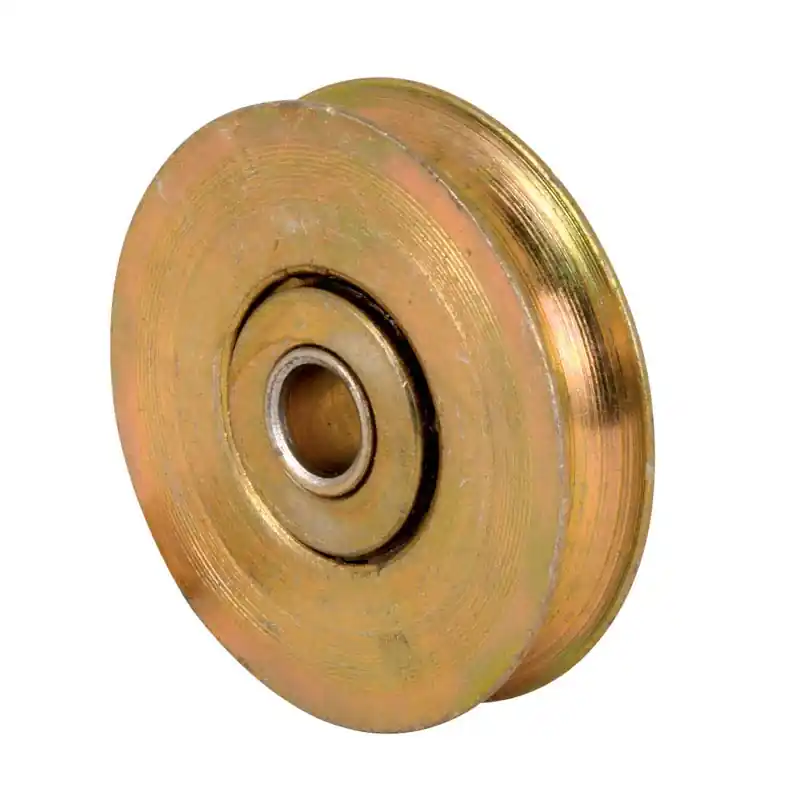 Prime-Line 1-1/2 In. Dia. X 3/8 In. L Steel Roller Assembly 2 Pk