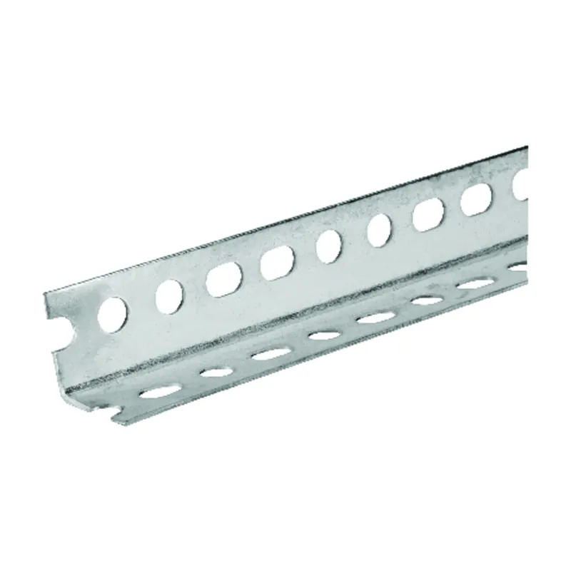 Steel Angle, Slotted, 14-Ga., 1.5 X 1.5 X 48 In.