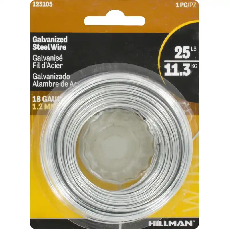 18-Gauge Galvanized Wire, 110-Ft.
