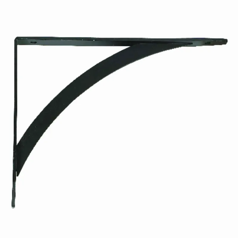 Black Steel Decorative Bracket 12 Ga. 7 In. L 100 Lb Capacity