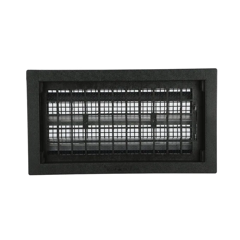 9.5 In. H X 17.5 In. W Black Plastic Foundation Vent With Hinged Damper