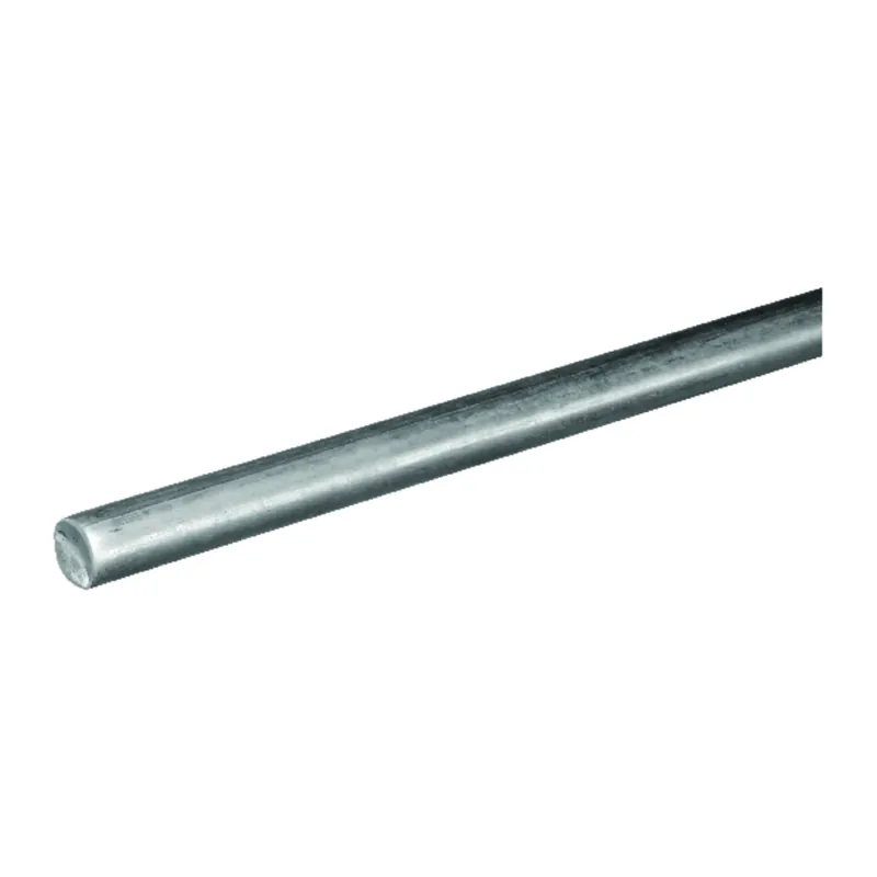 Steel Rod, Round, Zinc Plated, 3/16 X 36 In.