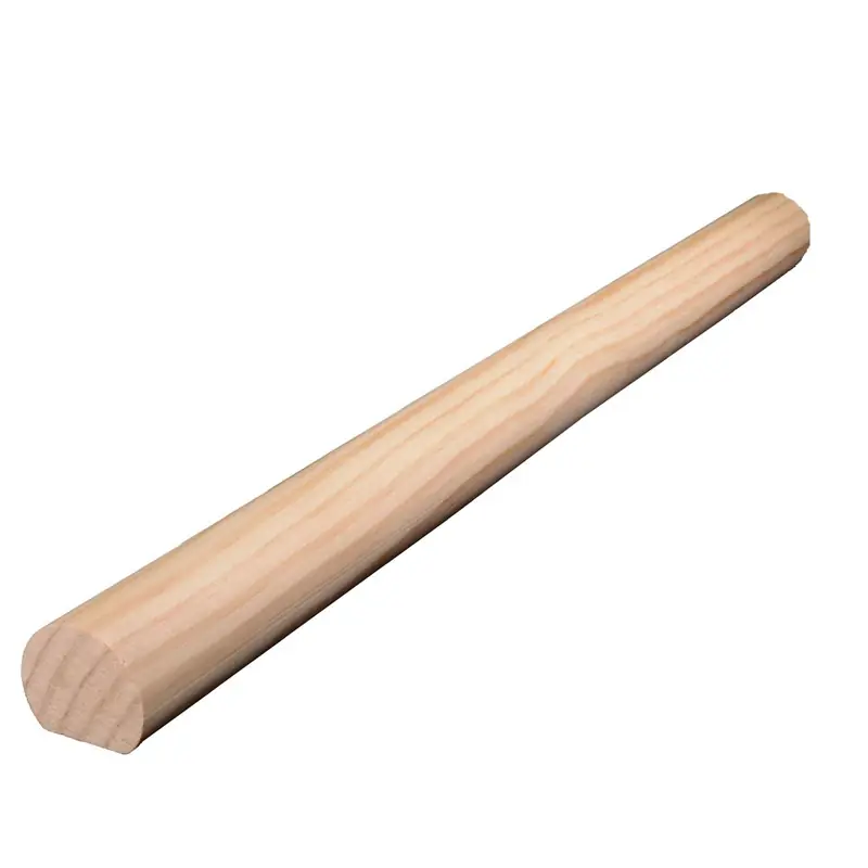 Hand Rail, Solid Pine, 1-1/2 X 1-1/16-In. X 12-Ft.