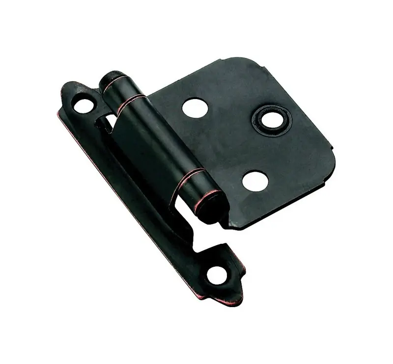 Amerock 1-13/16 In. W X 2-3/4 In. L Oil Rubbed Bronze Steel Self-Closing Hinge 2 Pk