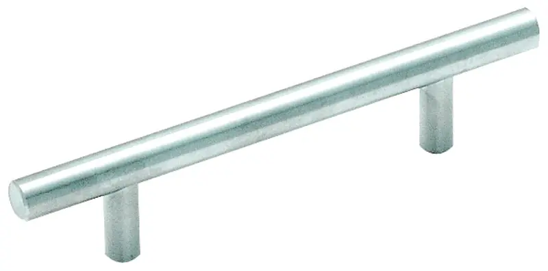 Amerock Contemporary Bar Cabinet Pull 3-3/4 In. Stainless Steel Silver 1 Pk