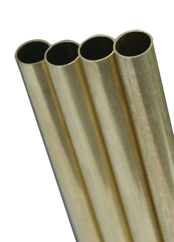 K&S 9/16 In. D X 36 In. L Round Brass Tube 3 Pk