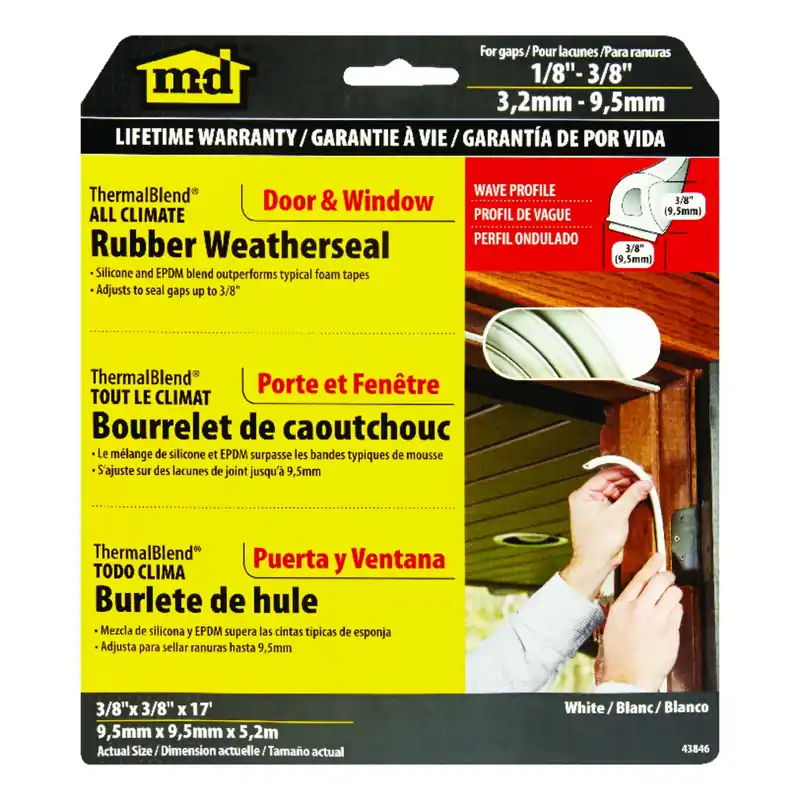 All Climate Thermablend Weather Seal, White, 17-Ft.